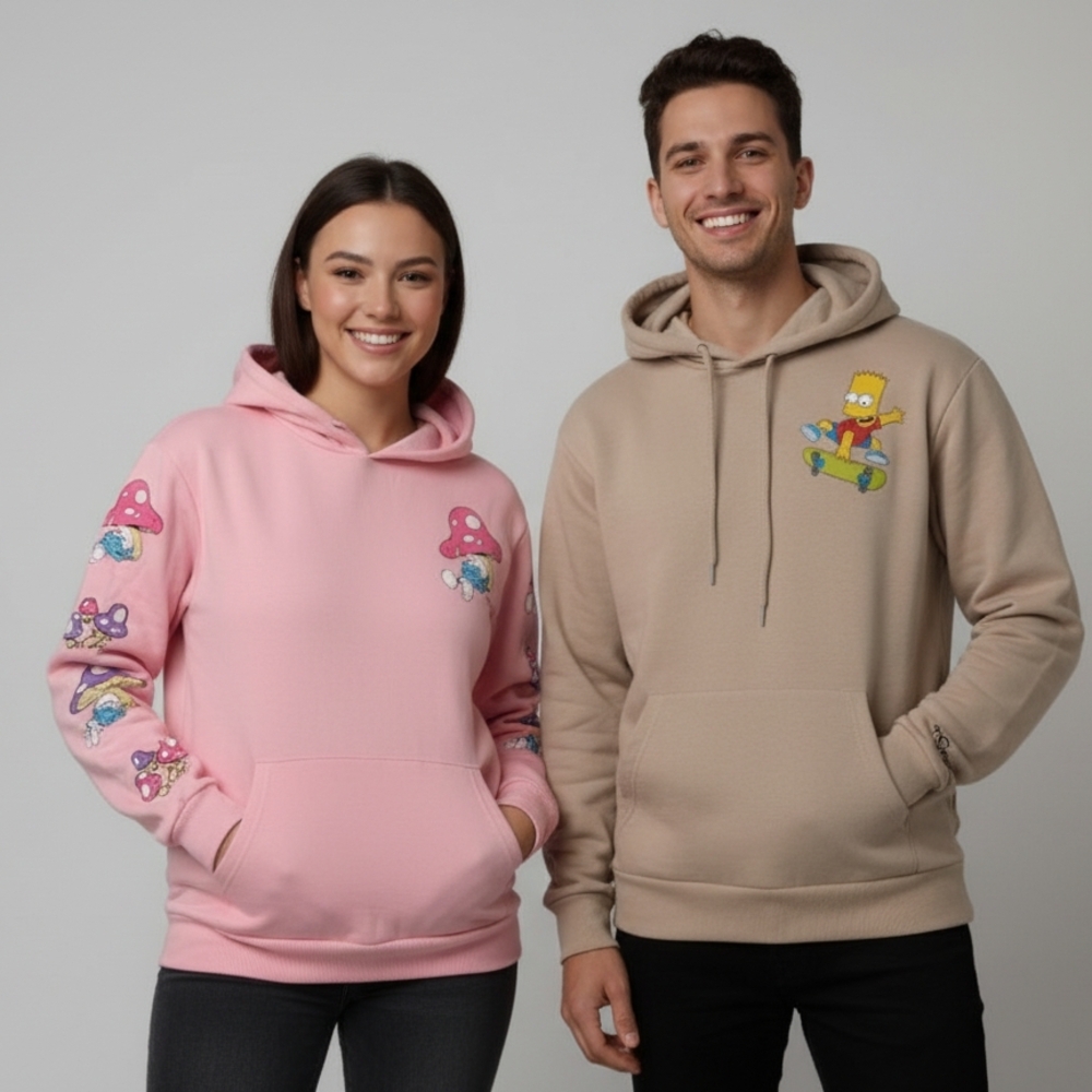 Pink Graphic Hoodie